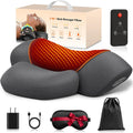 3 in-1 Cordless Neck Massager Pillow with Heat, Vibration, Remote Control
