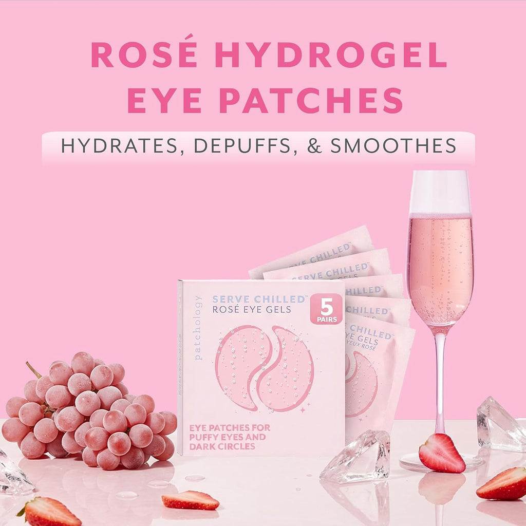 Patchology Serve Chilled Ros̩ Hydrating Under Eye Patches ‰ÛÒ Hyaluronic Acid