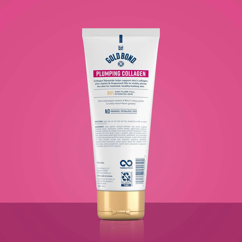 Gold Bond Plumping Collagen Body & Face Serum Lotion, Lightweight Hydrating