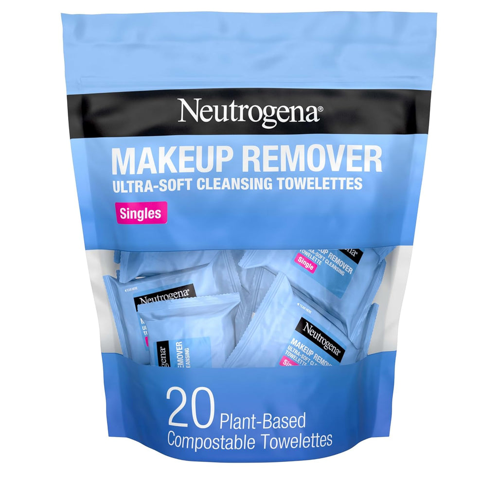 Neutrogena Makeup Remover Wipes, Daily Single Face Cleansing Towelettes