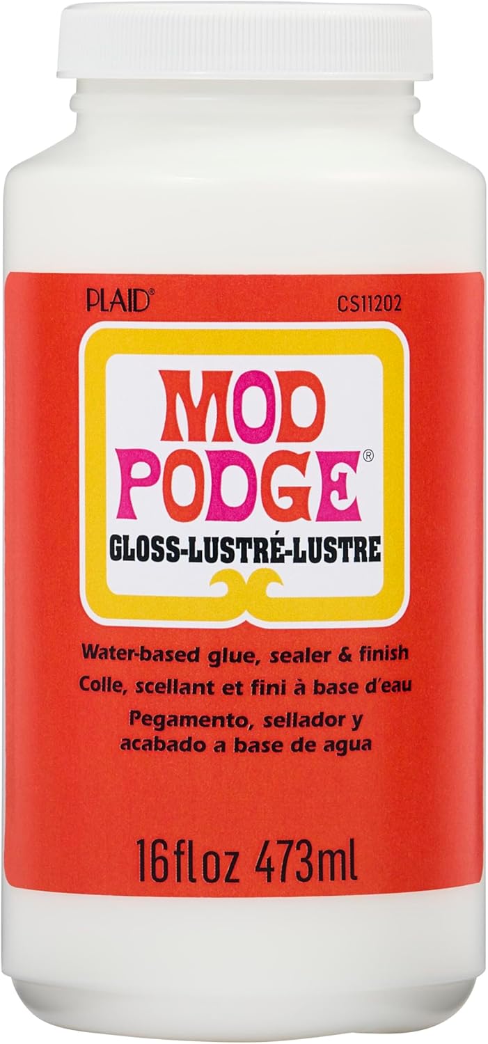 Mod Podge Gloss Sealer, Glue & Finish: All-in-One Craft Solution- Quick Dry