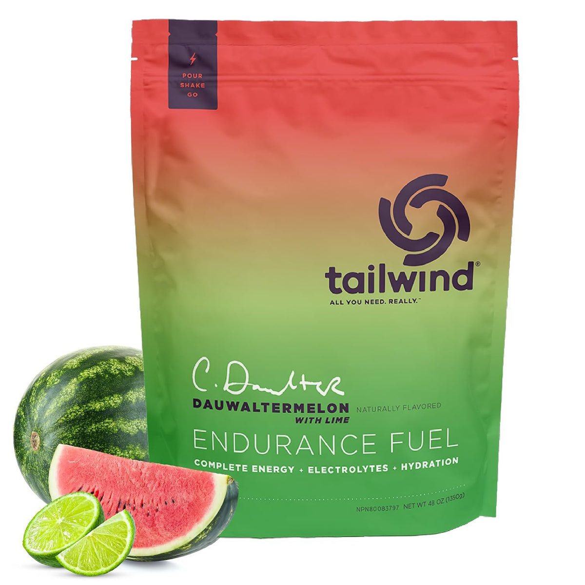 Tailwind Nutrition Endurance Fuel, Dauwaltermelon, 50-Serving Bag - tailwind nutrition endurance fuel ingredients