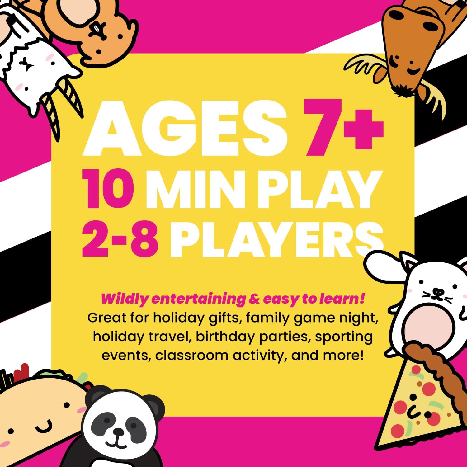 Taco Cat Goat Cheese Pizza Wildly Entertaining Card Game for Family and Group