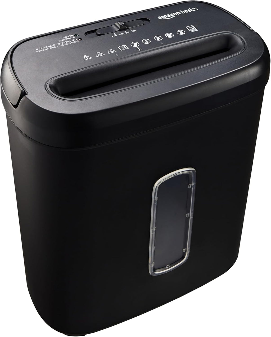 Amazon Basics 8-Sheet High Security Cross Cut Paper and Credit Card Shredder