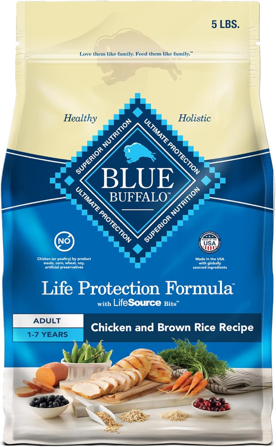 Blue Buffalo Life Protection Formula Adult Dry Dog Food, Helps Build and