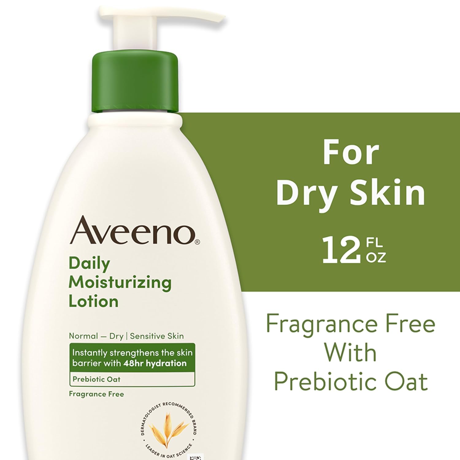 Aveeno Daily Moisturizing Body Lotion with Soothing Prebiotic Oat, Gentle