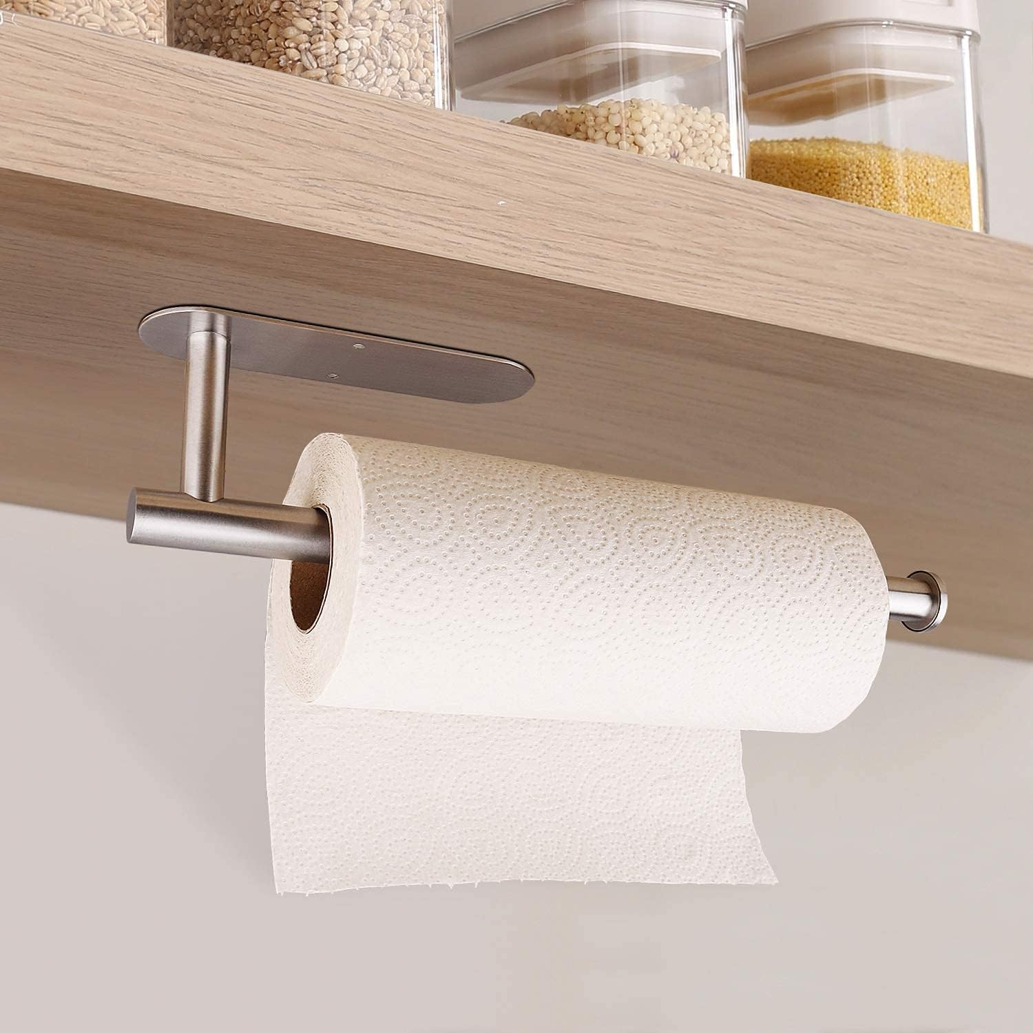 Paper Towel Holders for Kitchen,Paper Towels Bulk- Self-Adhesive Under
