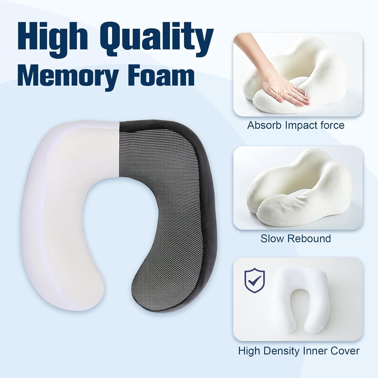 Cirorld Neck Pillow for Traveling, Travel Pillows for Airplanes,100% Pure