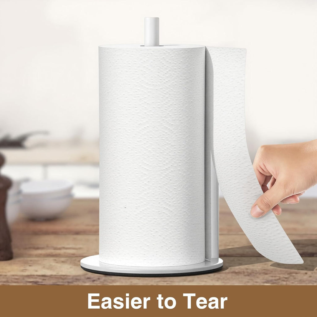 Paper Towel Holder White Kitchen Roll Holder, Paper Towel Holder for Kitchen