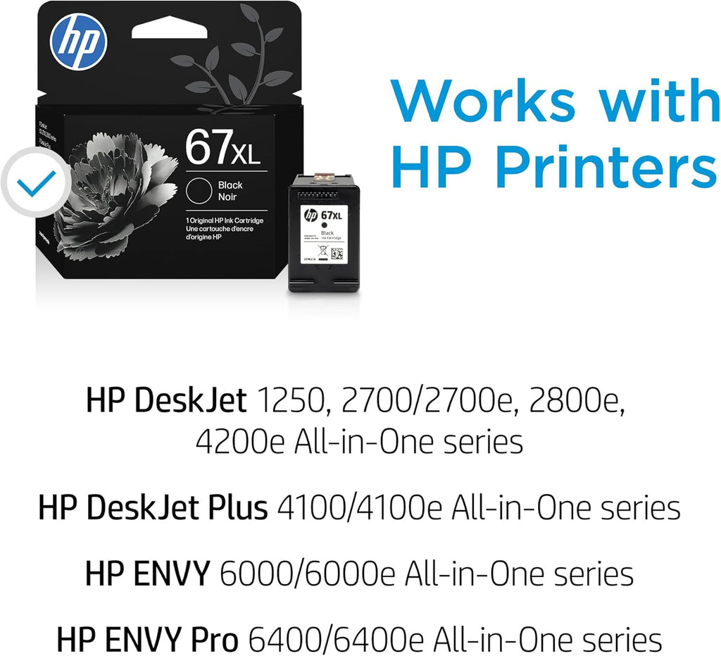 HP 67XL Black High-Yield Ink Cartridge