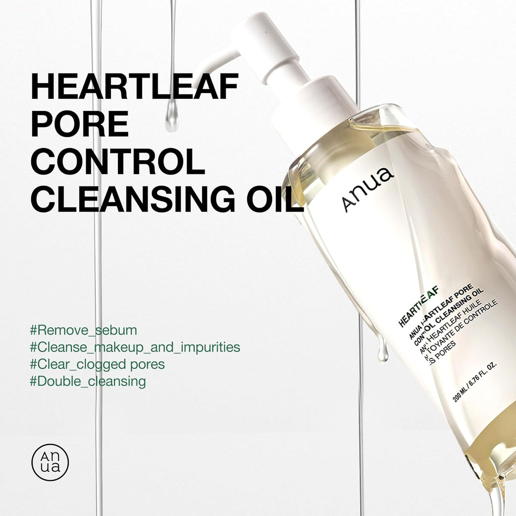 Anua 3-Step Glass Skin Beginner Set, Oil Cleanser and Face Wash with Facial