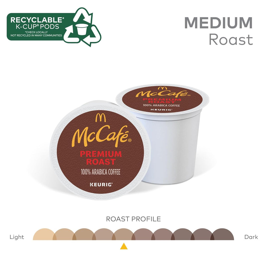 McCafe Premium Roast Coffee, Keurig Single Serve K-Cup Pods, Medium Roast, 96