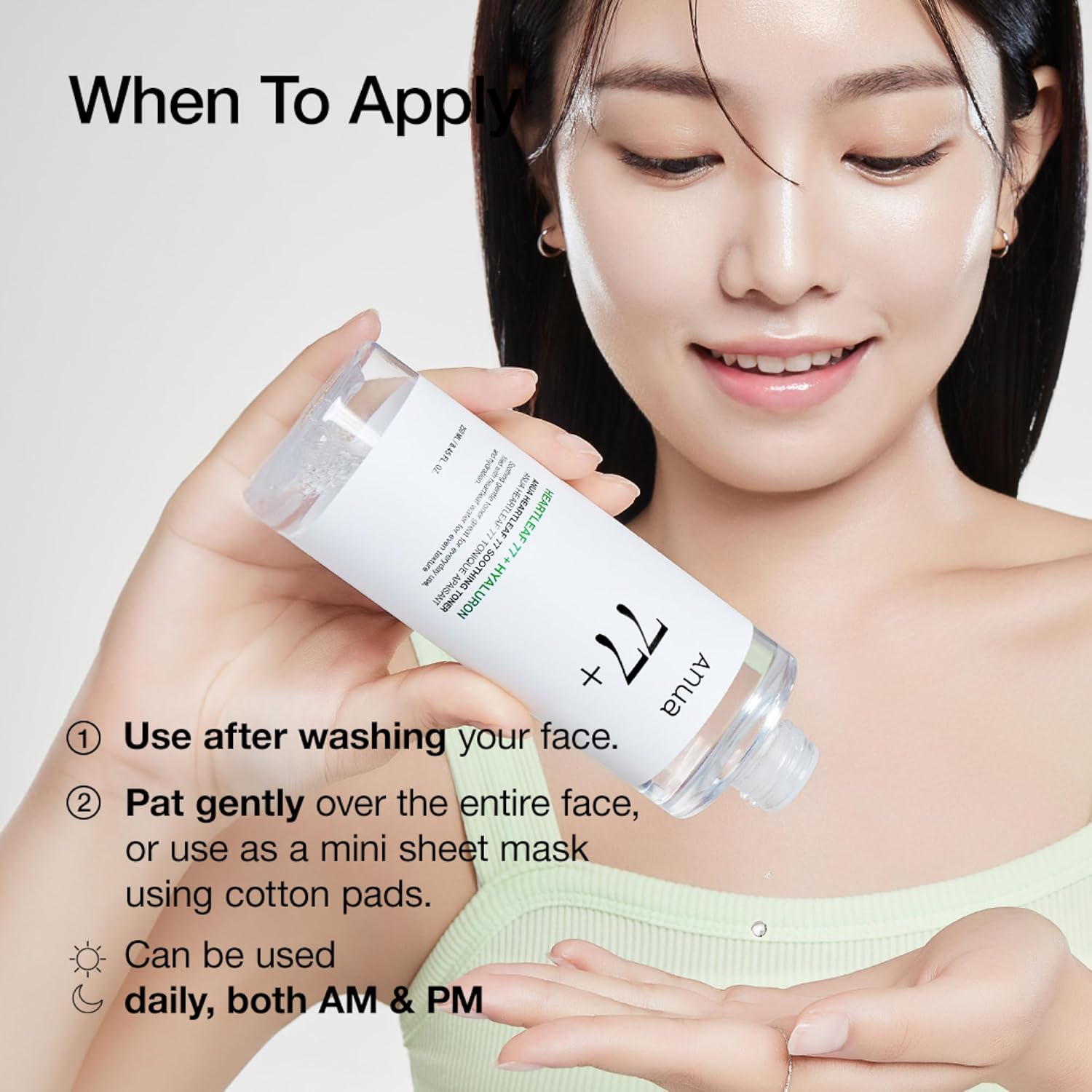Anua Heartleaf 77 Soothing Toner, Moisturizing & Calming Facial Toner for