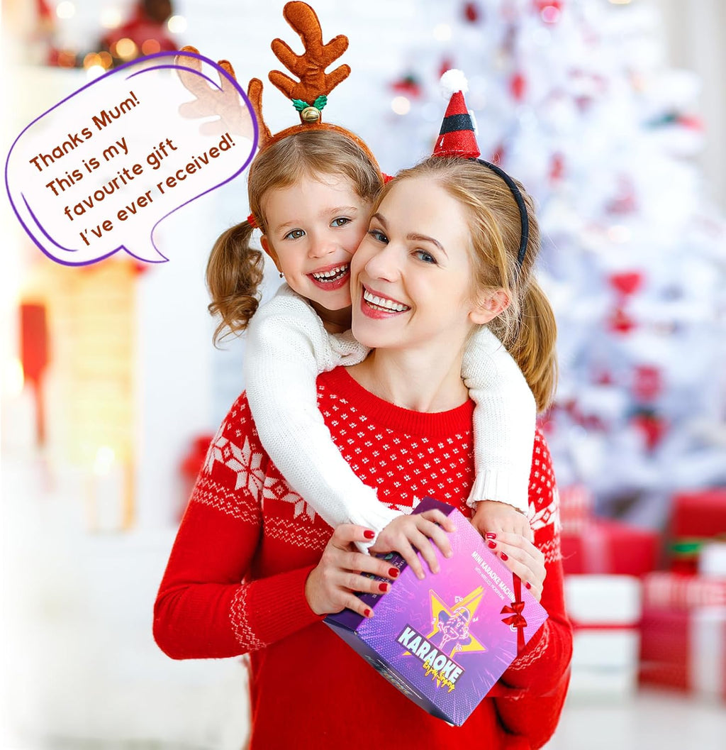 YLL Karaoke Machine for Kids, Portable Mini Speaker with 2 Wireless