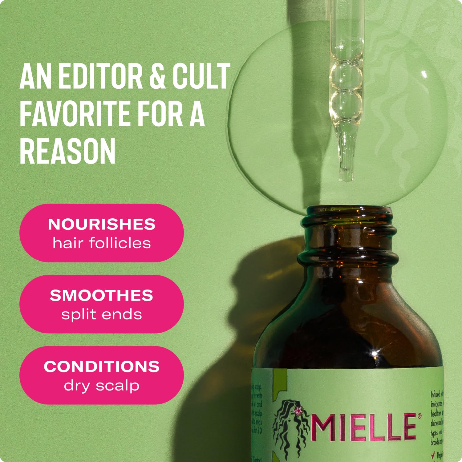 Mielle Organics Rosemary & Mint Hair Oil - Strengthening Biotin Oil Infused