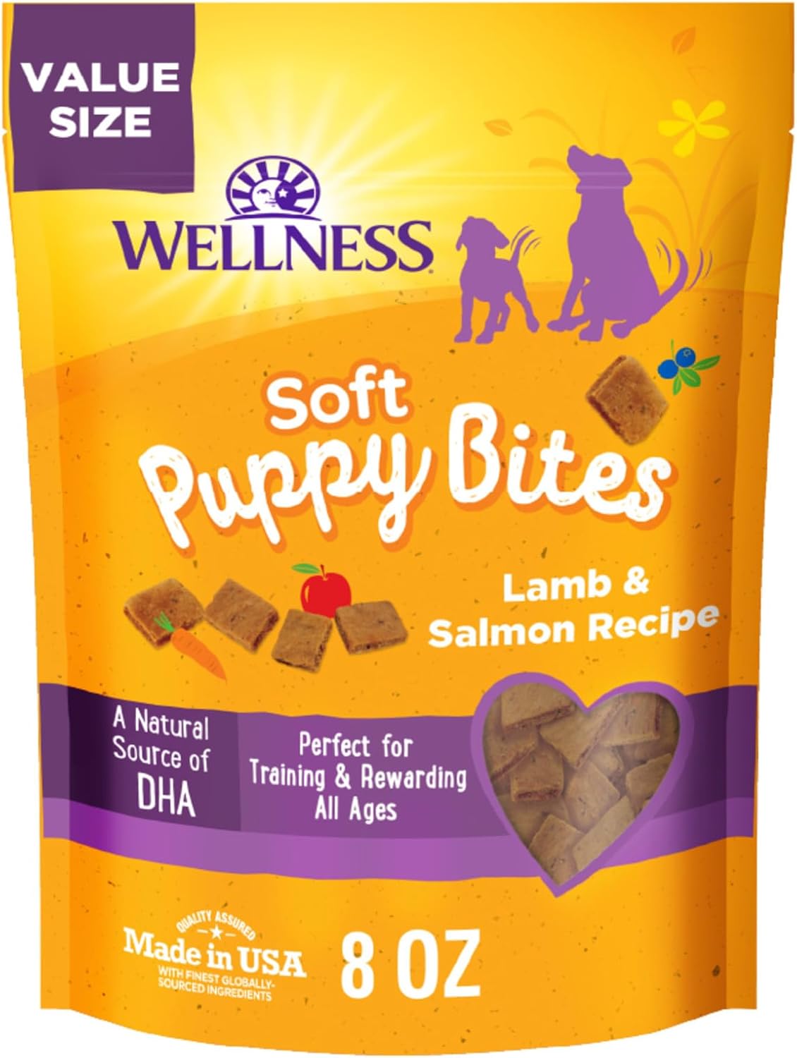 Wellness Puppy Treats, Natural, Training Treat, Grain Free, Soft Lamb &