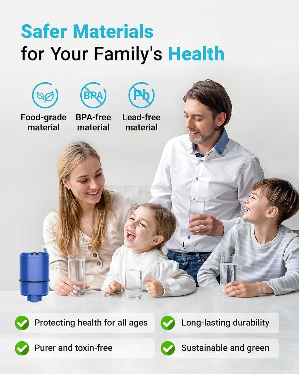 AQUA CREST CF08A Faucet Filter, Compatible with All PURå¨ Plus Water Filter