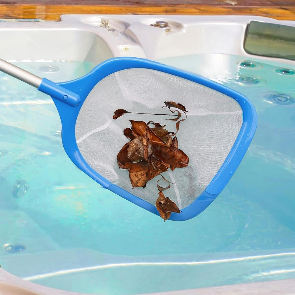 TidyMister Hot Tub Skimmer Spa Net with 12'' Aluminum Pole Ultra Fine Mesh