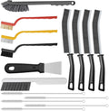15pcs Crevice Cleaning Brush, Hard Bristle Scrub Brushes Tools