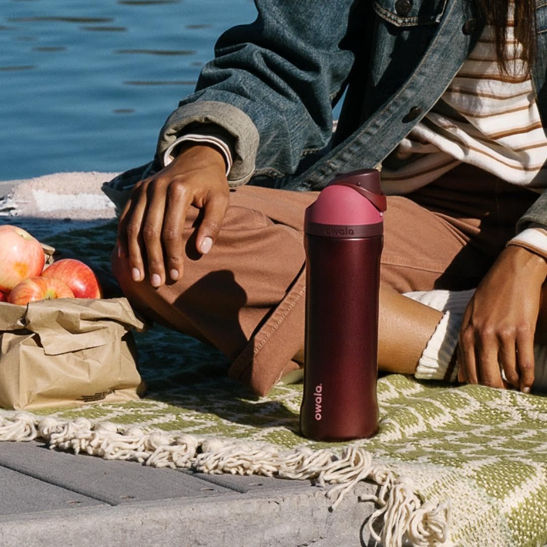 Owala FreeSip Insulated Stainless Steel Water Bottle with Straw, BPA-Free