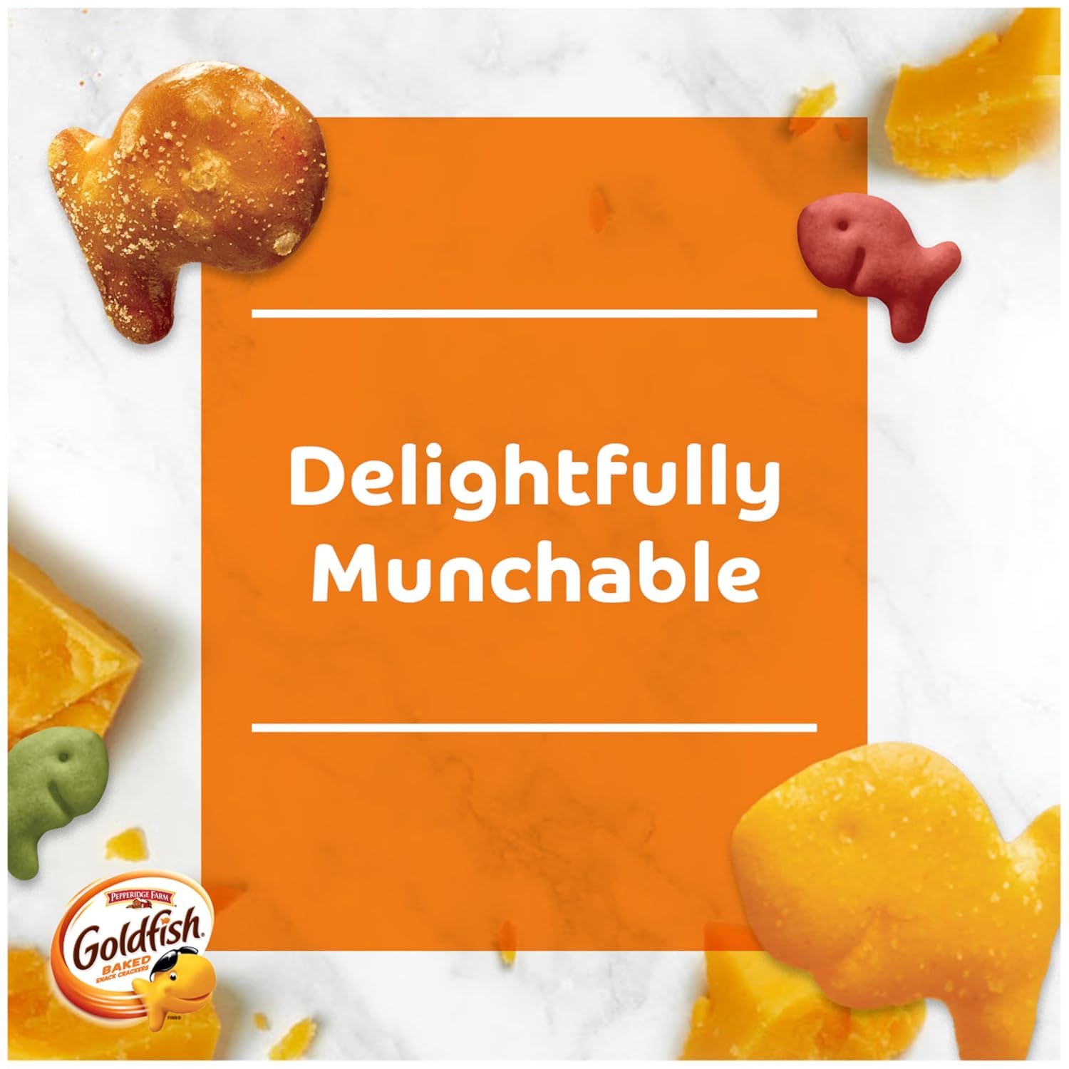 Goldfish Crackers Big Smiles Variety Pack with Cheddar, Colors, and Pretzels