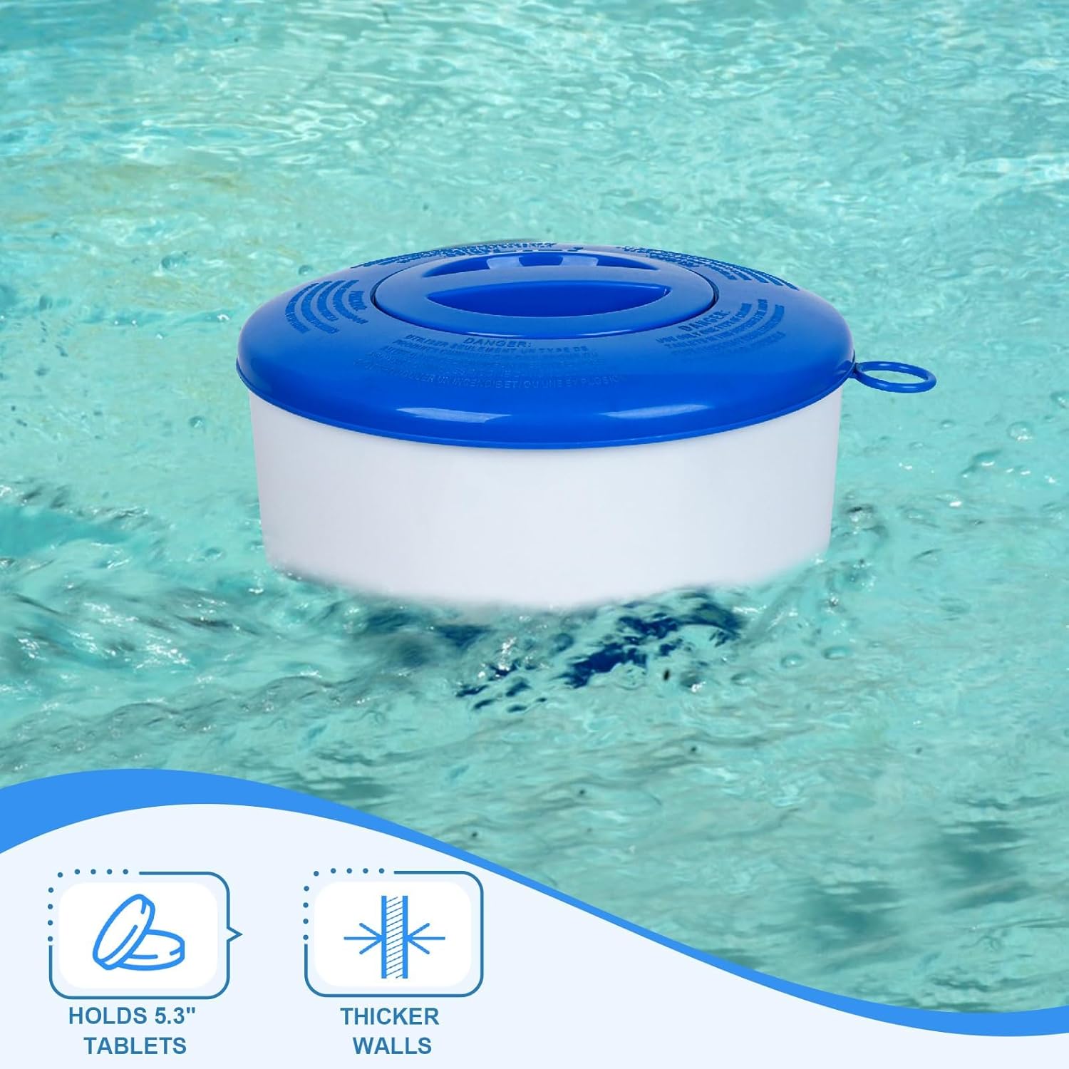 Pool Chlorine Floater for Pools Fits 3" Tablets,7" Diameter Chlorine Tablet