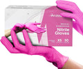 FifthPulse Fuchsia Hot Pink Nitrile Disposable Gloves - 3 Mil Nitrile