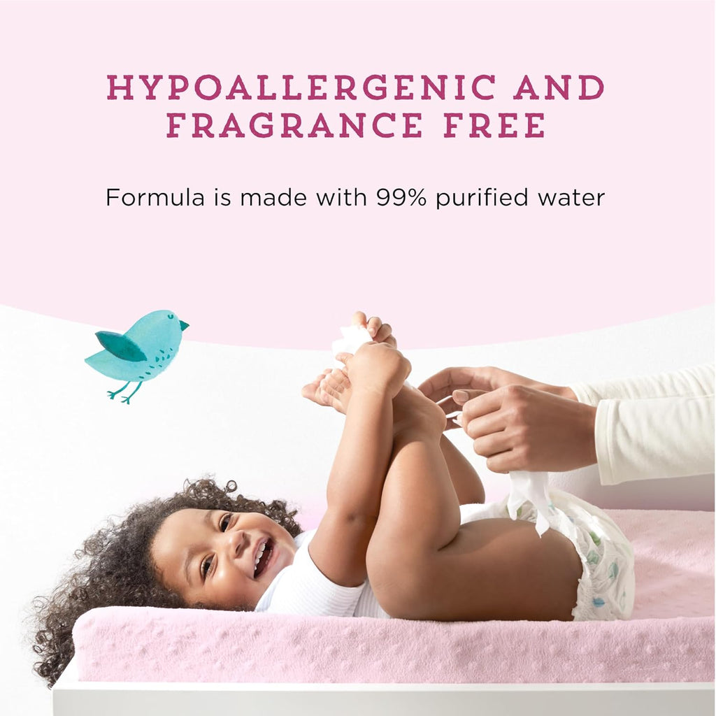 Amazon Brand - Mama Bear 99% Water Baby Wipes, Hypoallergenic, Fragrance