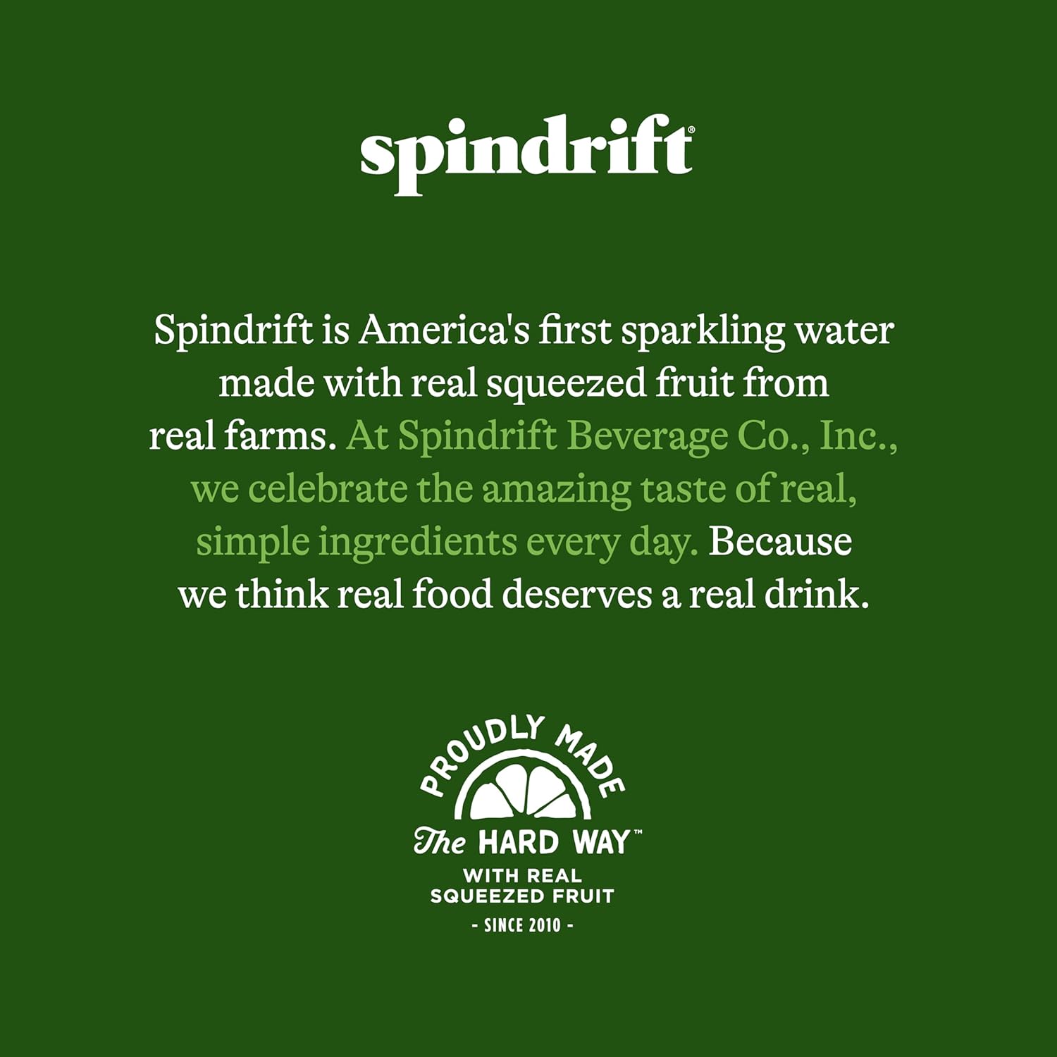Spindrift Sparkling Water, Lemon Flavored, Made with Real Squeezed Fruit, 12