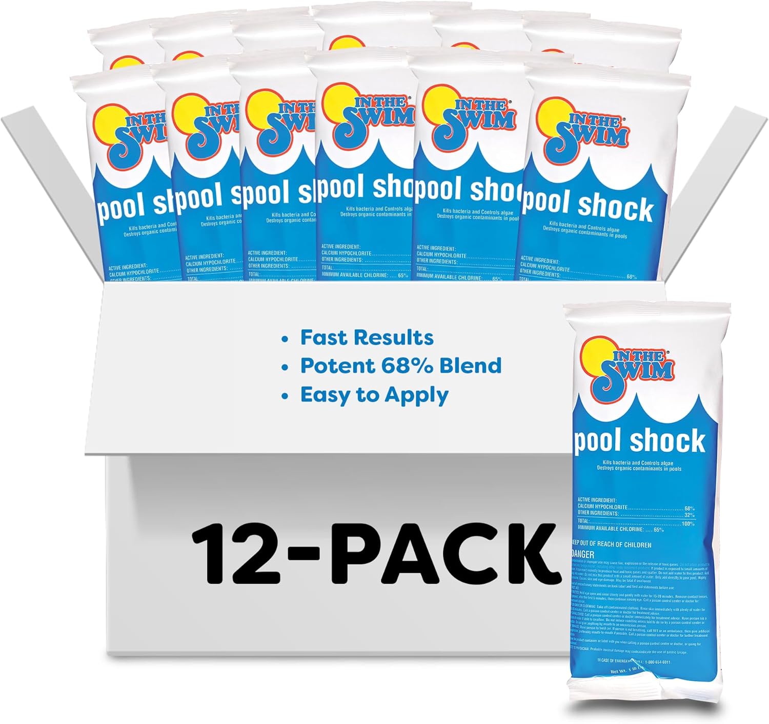 In The Swim Pool Shock ‰ÛÒ 68% Cal-Hypo Granular Sanitizer for Crystal Clear