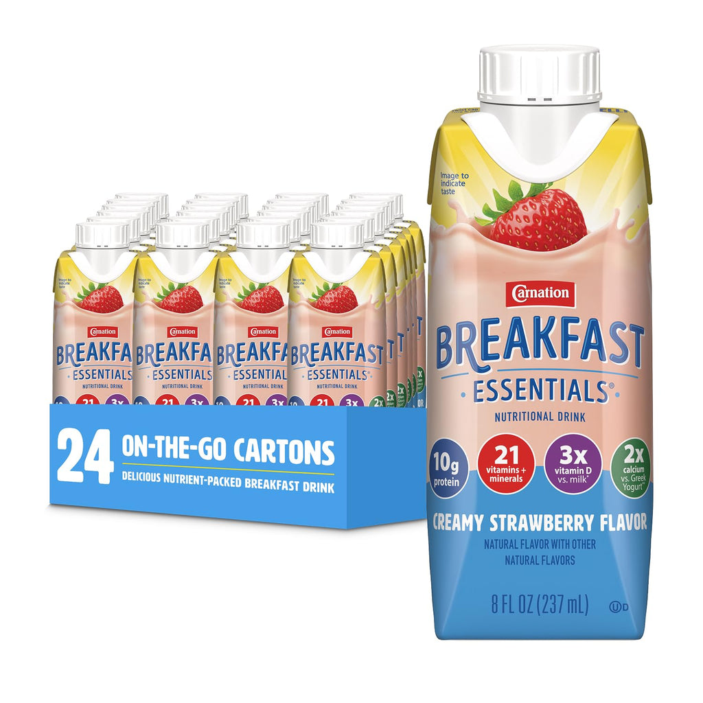 Carnation Breakfast Essentials Ready-to-Drink Creamy Strawberry, 8 FL OZ