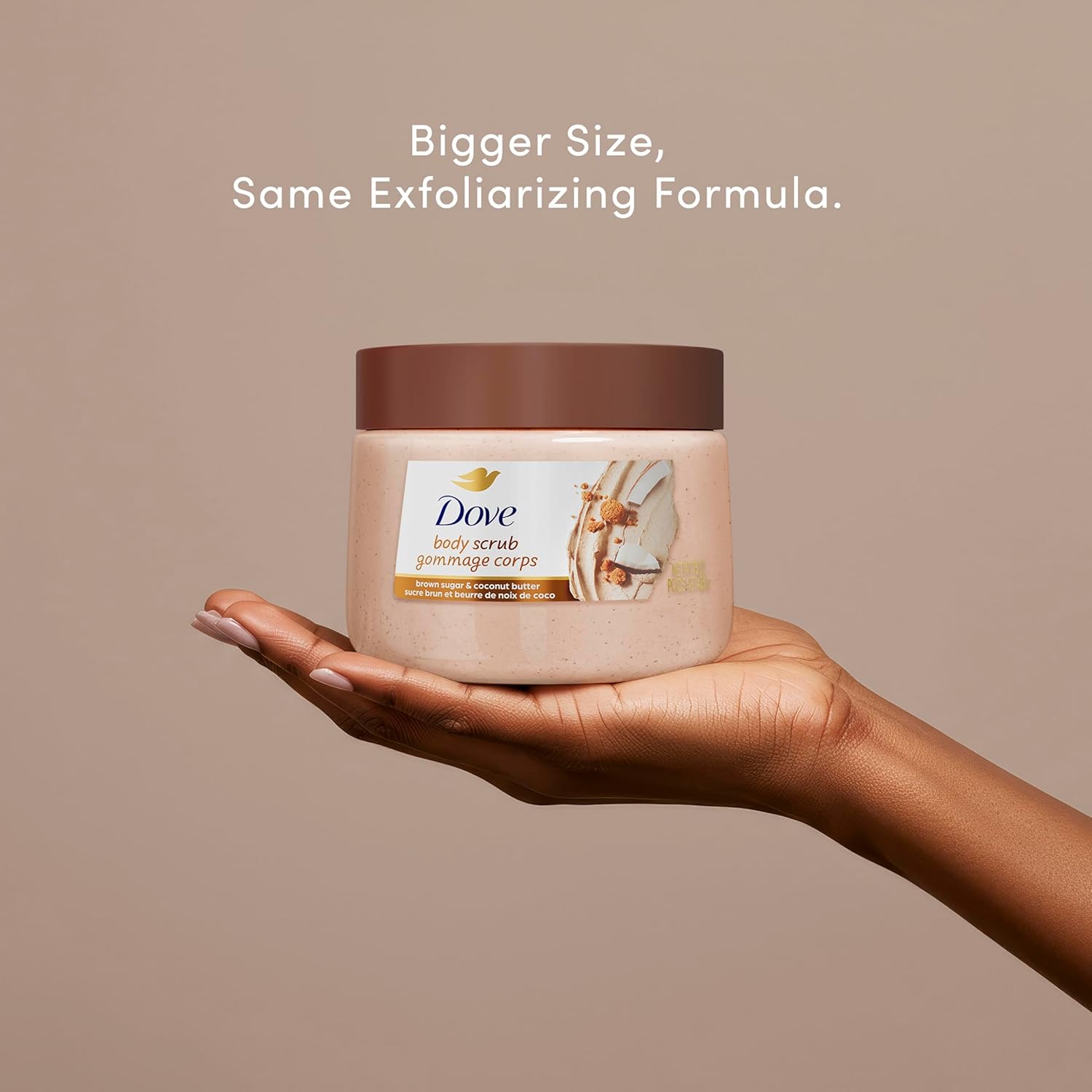 Dove Brown Sugar and Coconut Butter Body Scrub Exfoliates and Deeply