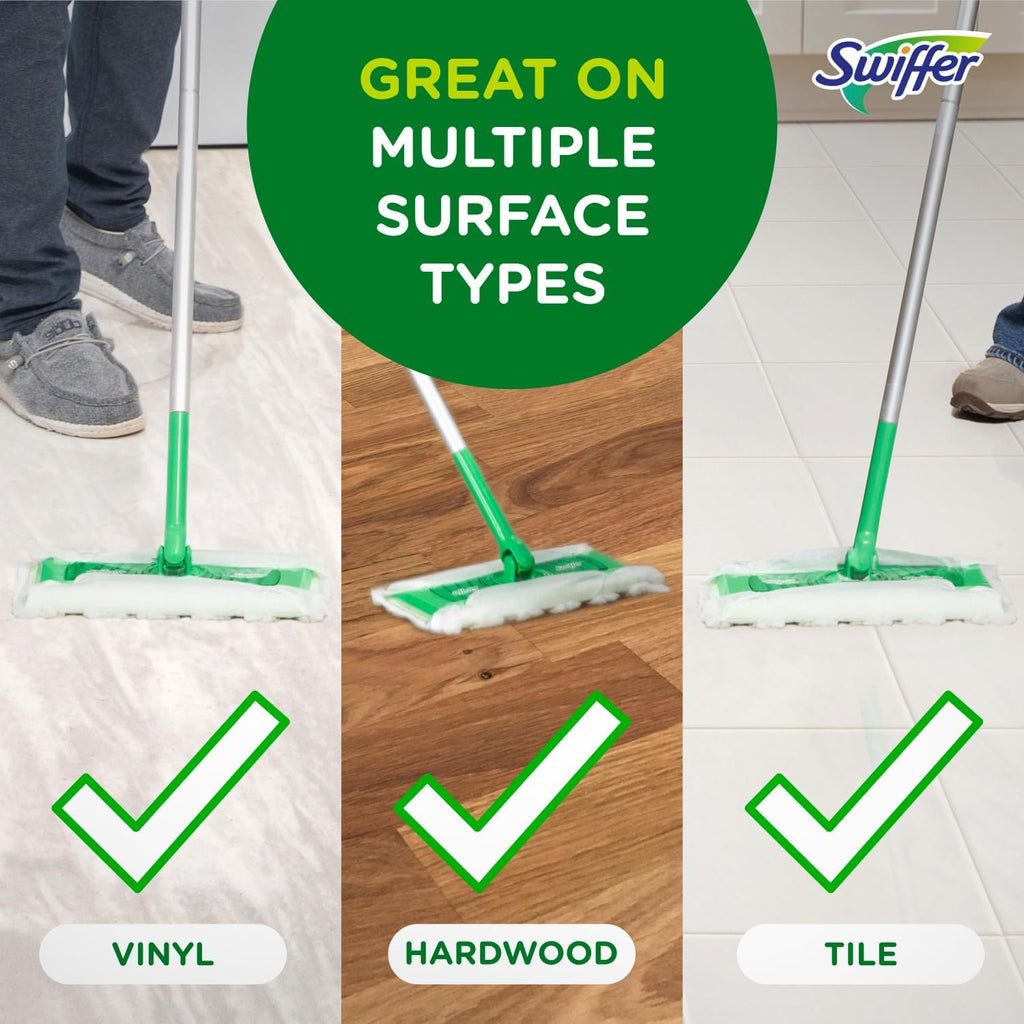 Swiffer Sweeper 2-in-1 Mops for Floor Cleaning, Dry and Wet Multi Surface