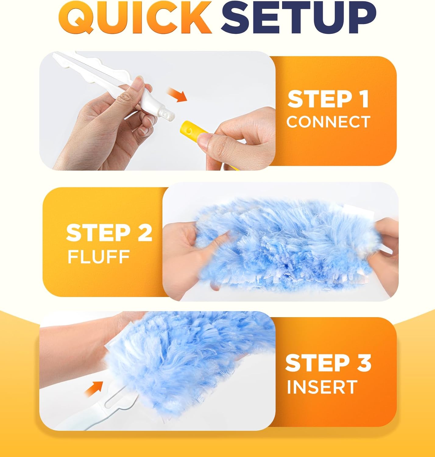 Heavy Duty Duster Refills for Swiffer Duster, 20 Count Duster Refills with 1