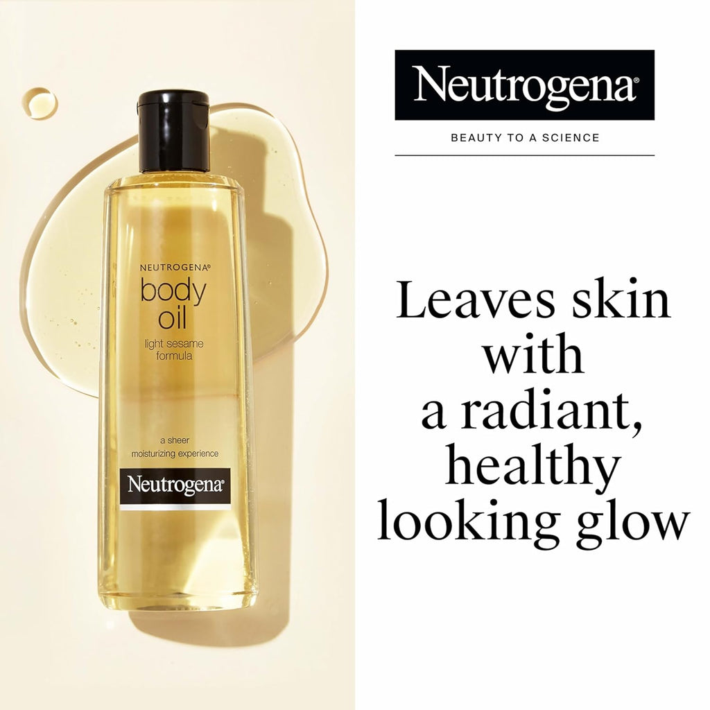 Neutrogena Body Oil, Light Sesame Formula, Fragrance Free, Lightweight
