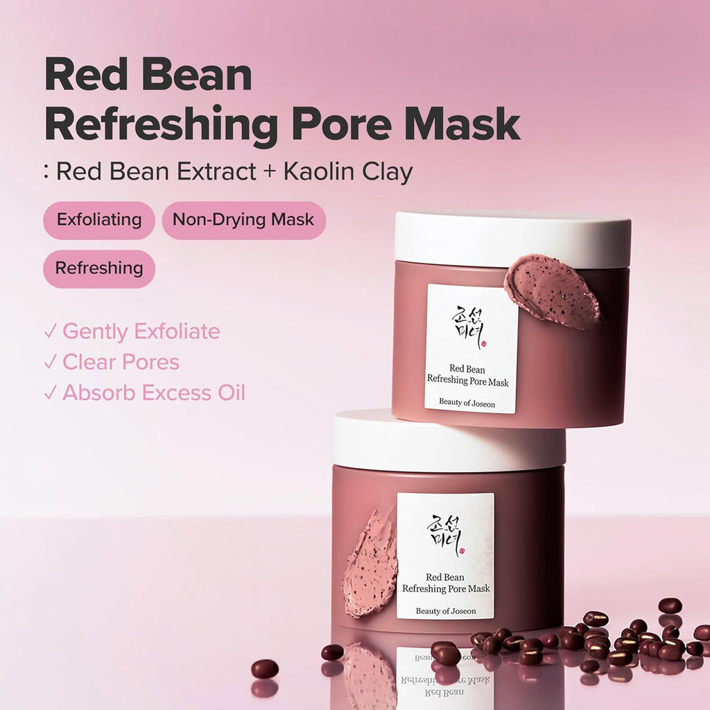 Beauty of Joseon Red Bean Pore Refreshing Mask Mud Cream Hydrating Wash Off