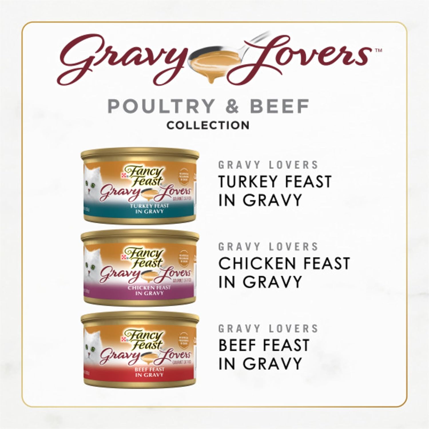 Purina Fancy Feast Gravy Lovers Poultry and Beef Grilled Gourmet Wet Cat Food