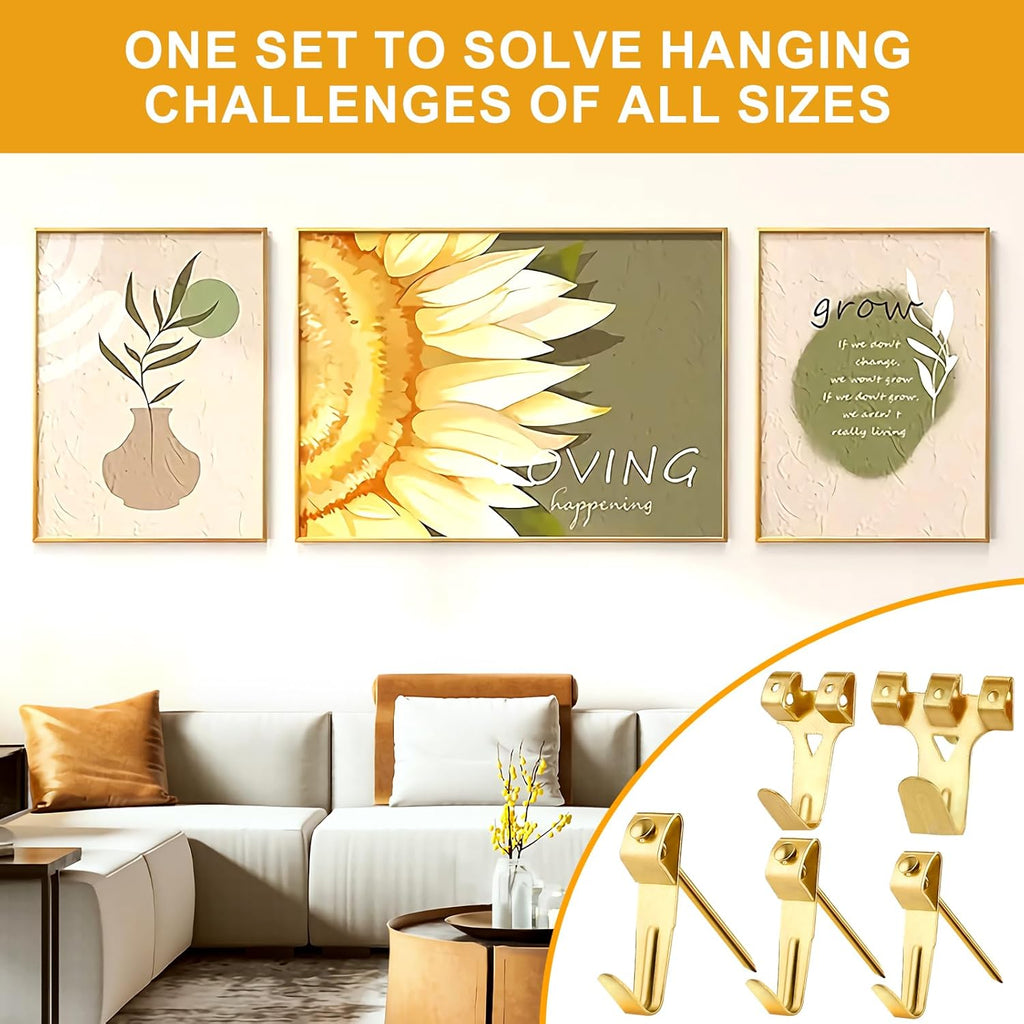 KURUI 303Pcs Picture Hanging Kit, Picture Hangers Assorted Kit with Heavy