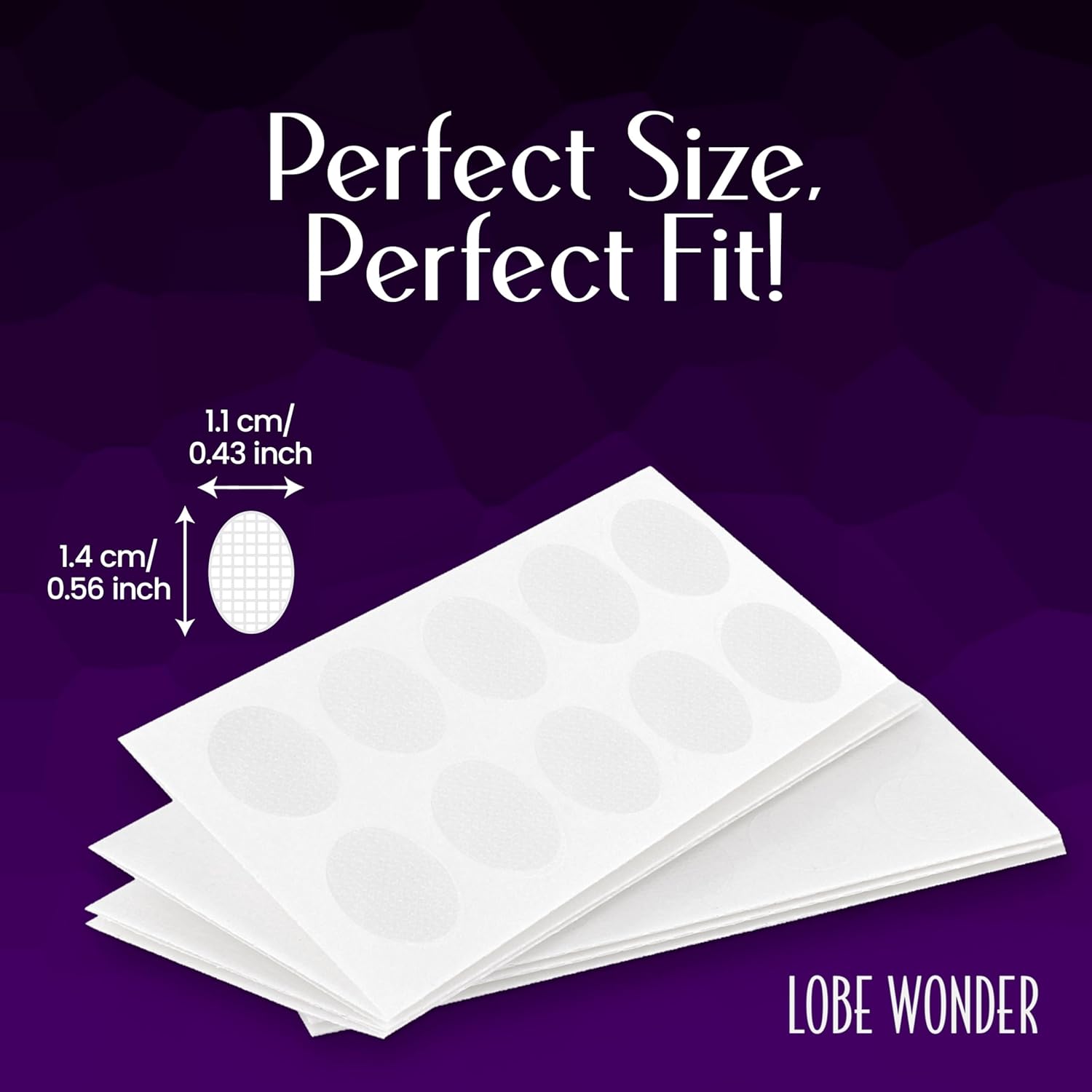 Lobe Wonder - The ORIGINAL Ear Lobe Support Patch for Pierced Ears