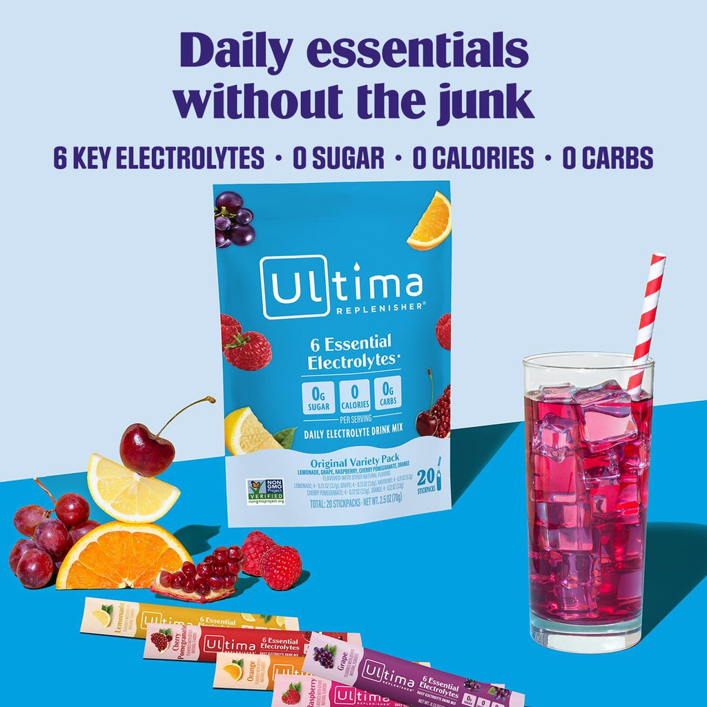 Ultima Replenisher Daily Electrolyte Powder ‰ÛÒ Original Variety Pack, 20