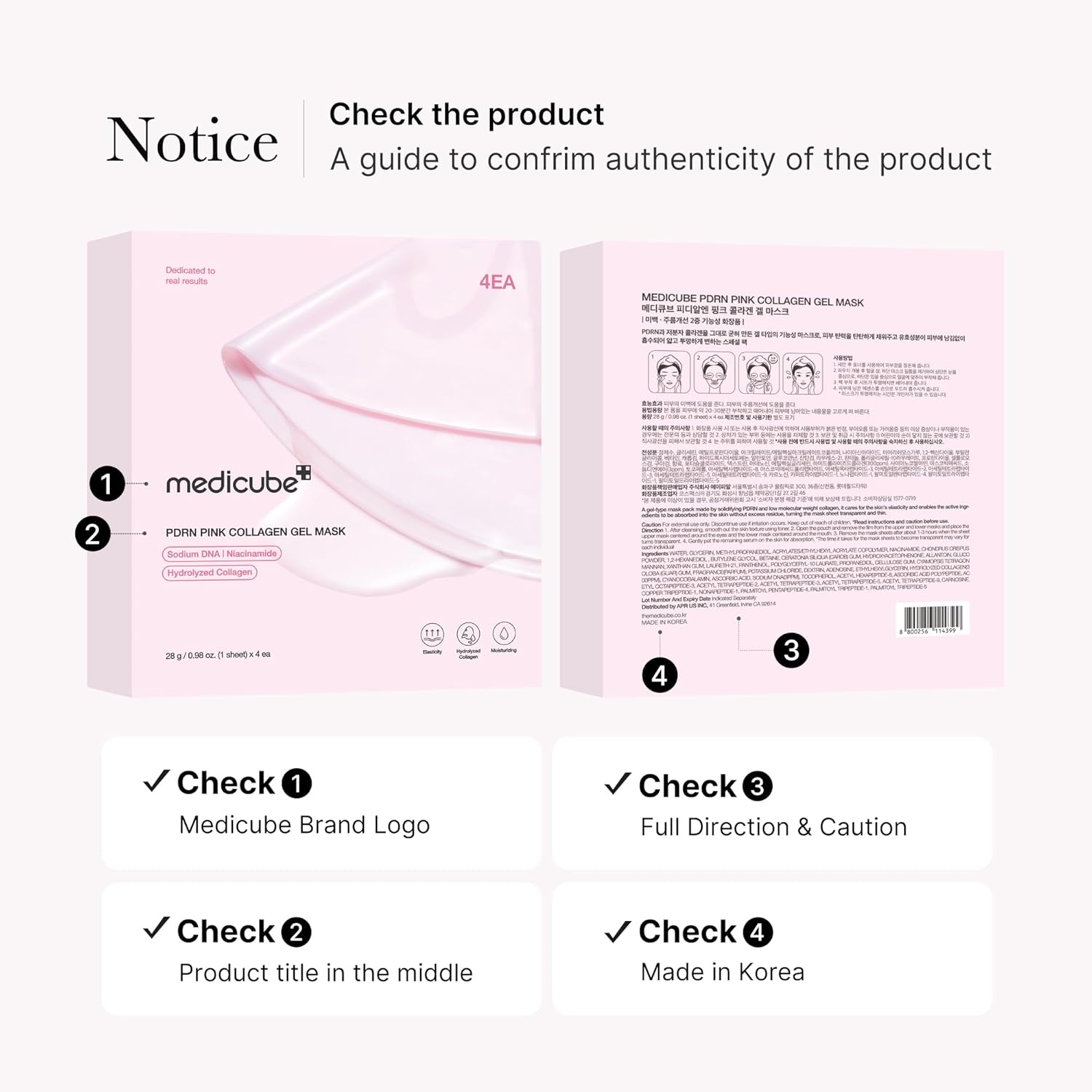 medicube Jelly Gel Mask with Salmon DNA PDRN Pink Collagen