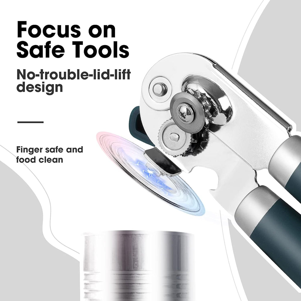 Beneno Heavy Duty Hand Can Opener Manual with Magnet, Durable Sharp Carbon