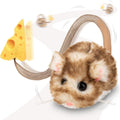 Migipaws Interactive MigiMouse Cat Toy 360° Rolling & Spin with Mesh Plastic Tail
