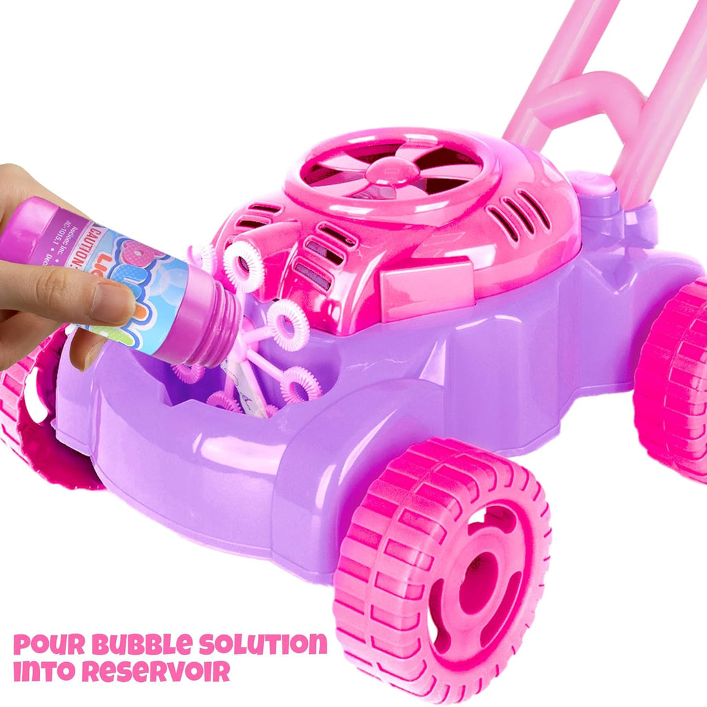 ArtCreativity Bubble Lawn Mower for Toddlers 1-3, Bubble Machine for