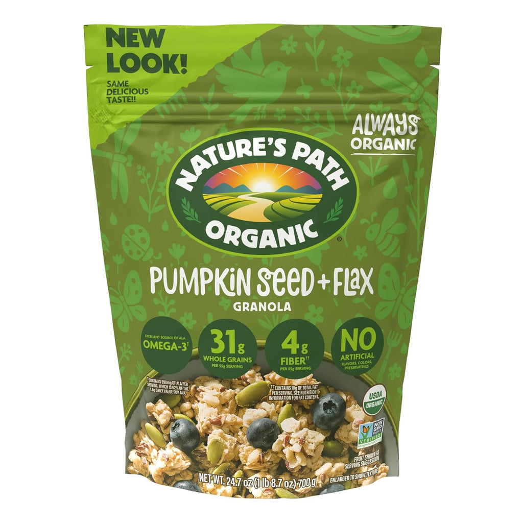 Nature's Path Organic Pumpkin Seed + Flax Granola, 24.7 oz (Pack of 1)
