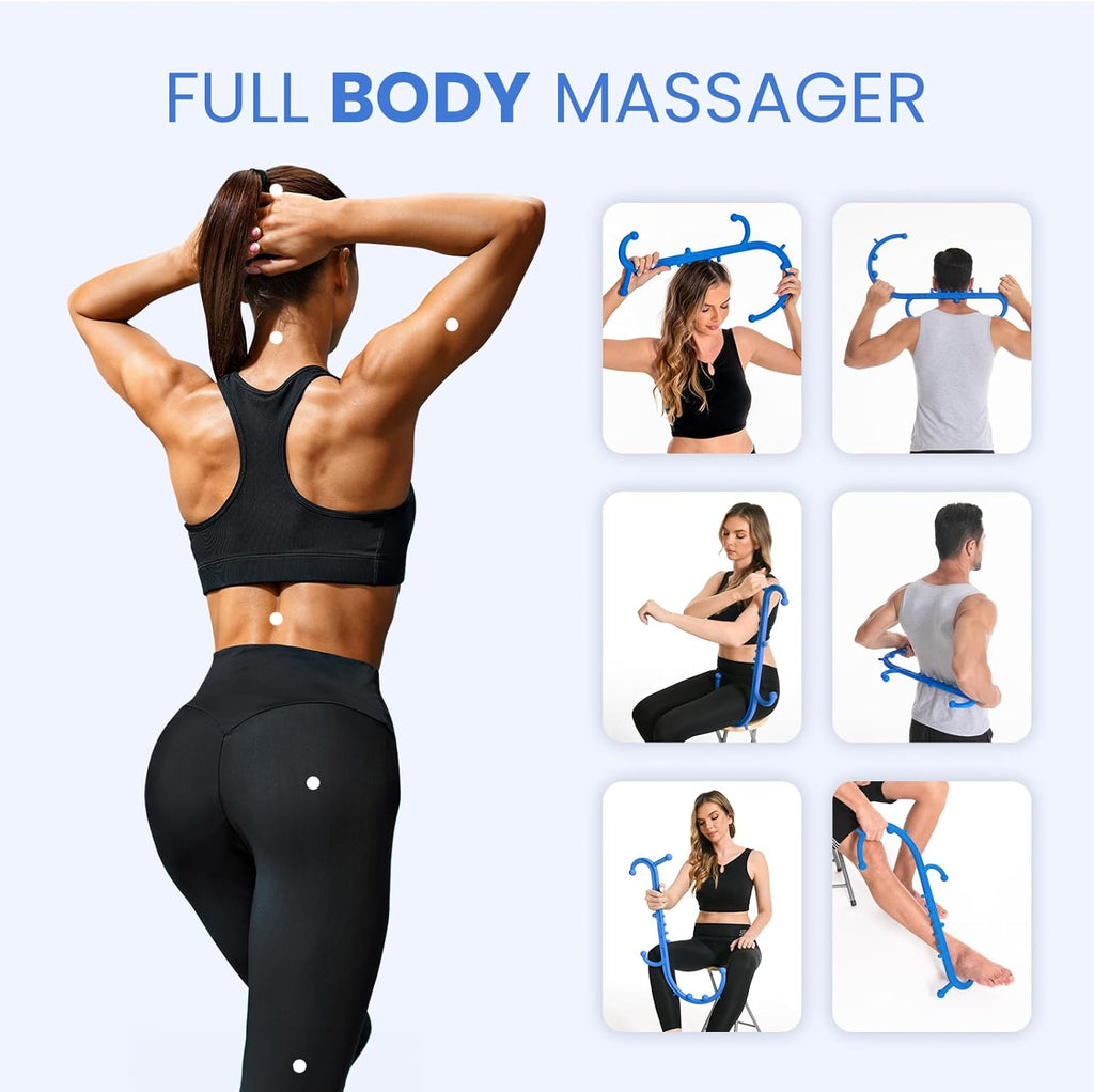 Ranarose Deep Tissue Back & Neck Massager - Back Massager Stick for Pain