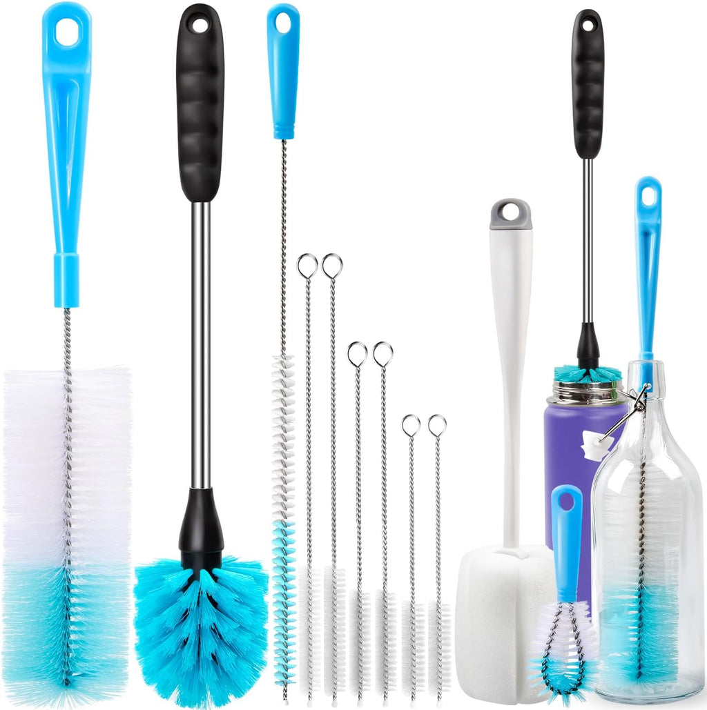 Holikme Bottle Brush Tube Cleaning Lab Set with Long Handle, Cup Cleaner for