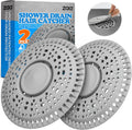 zaa Shower Drain Hair Catcher, 2 Pack Premium Silicone Drain Protector &