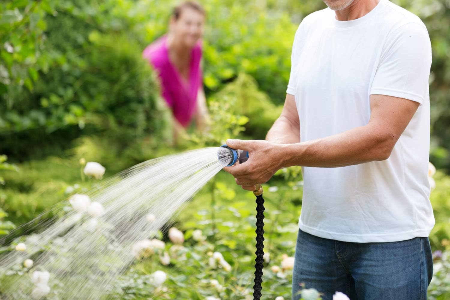INNAV8 Garden Hose Nozzle Heavy Duty - Features 10 Spray Patterns, THUMB