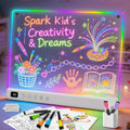 Led Drawing Board with 13 Light Effects, 16" Rechargeable Glow Doodle LED